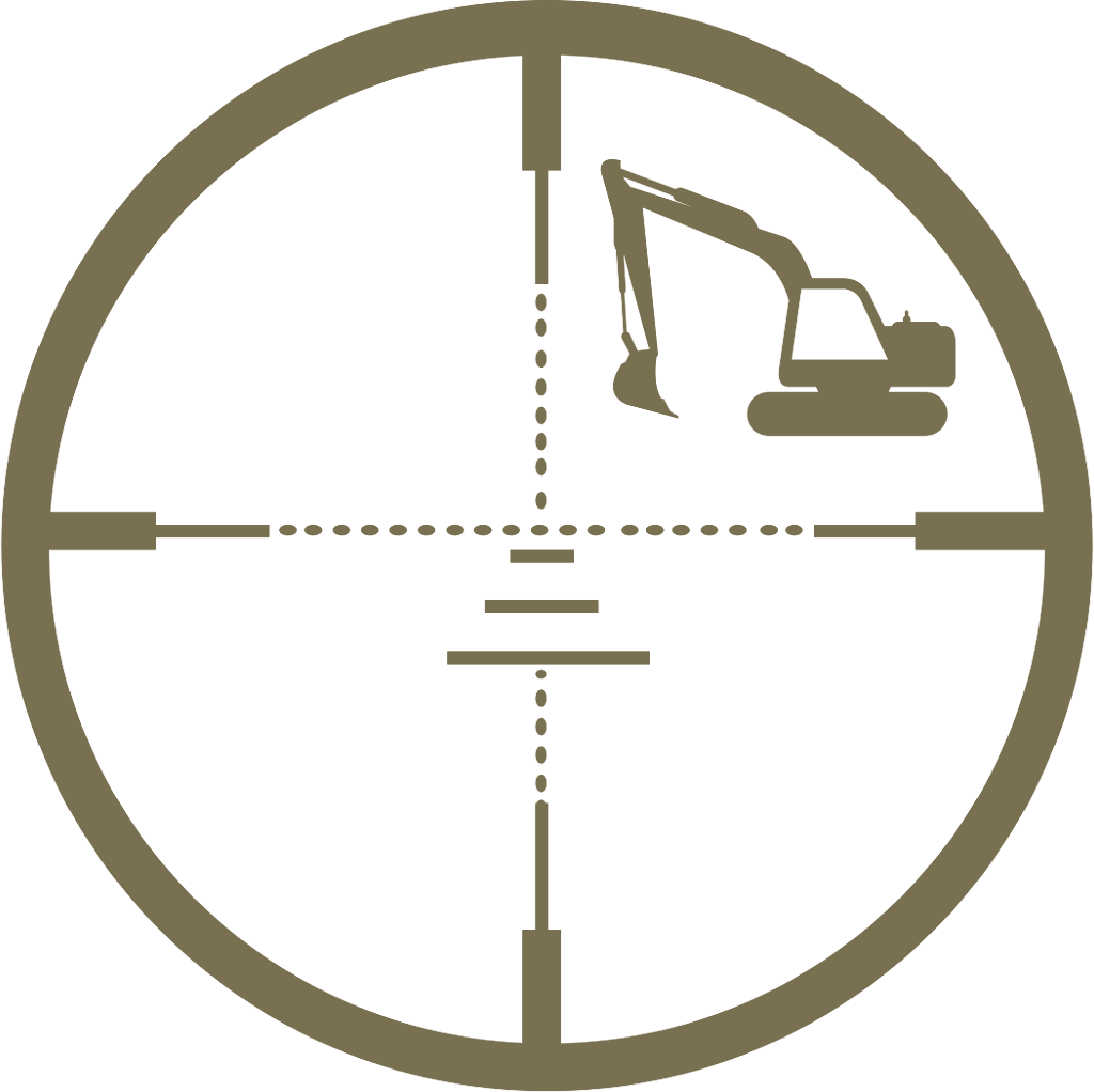 On Site Excavating crosshair logo